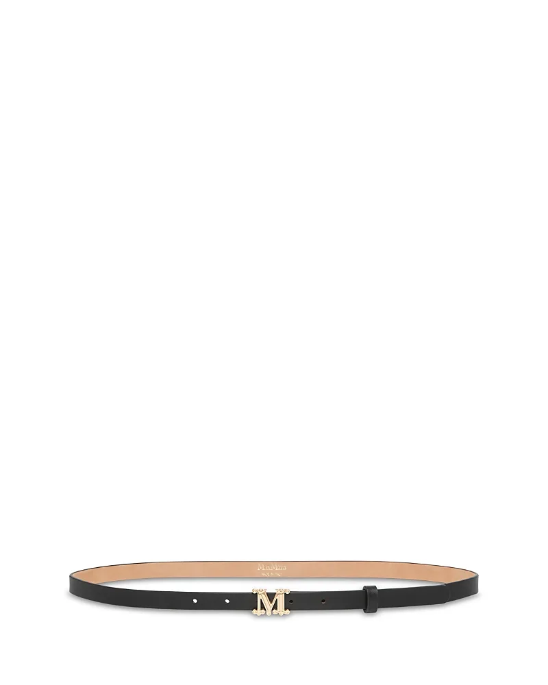 Monogram Leather Belt by Max Mara