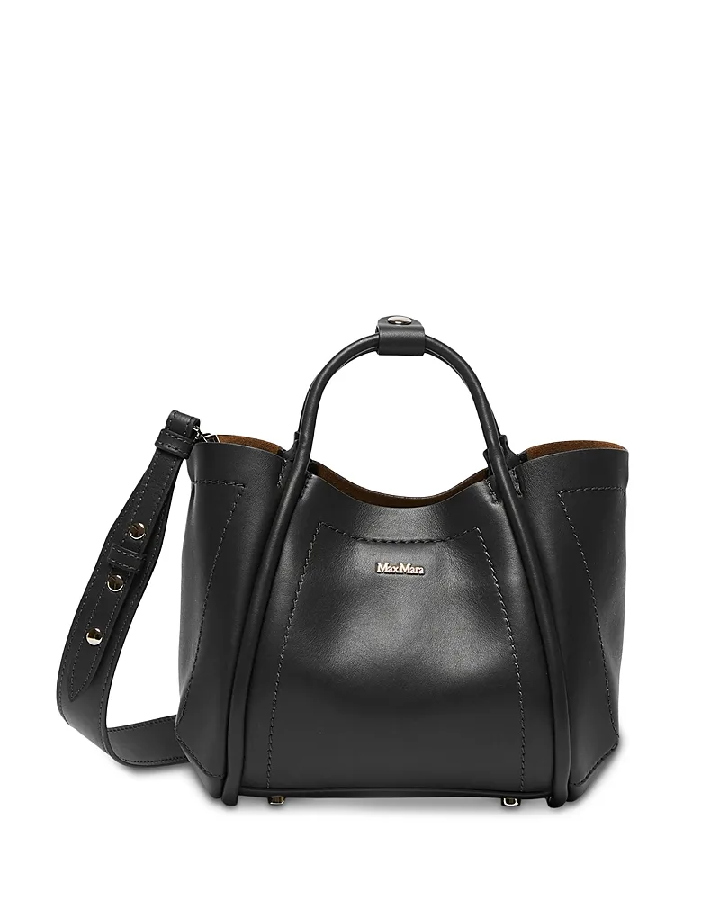 Extra Small Leather Marine Bag by Max Mara