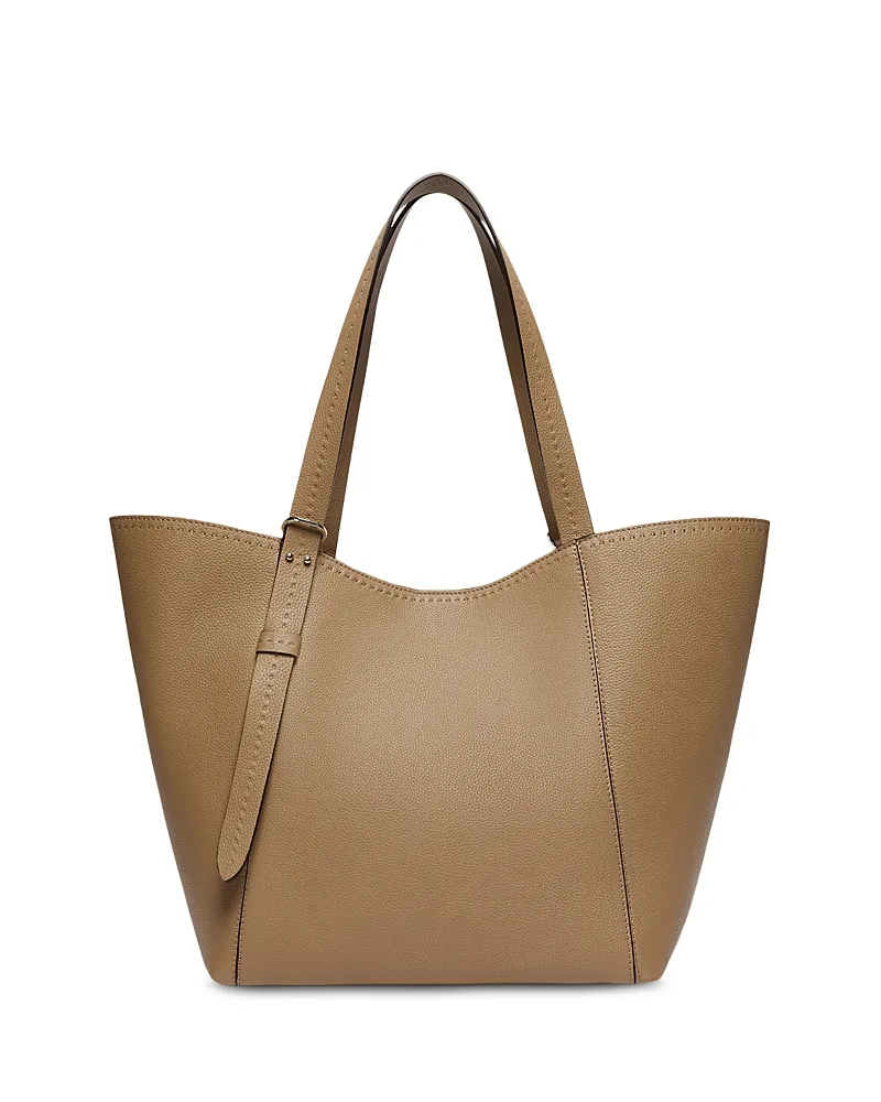 Archetipo Tumbled Calfskin Trapezoid Tote by Max Mara