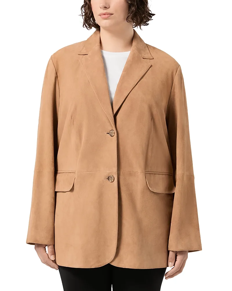 Suede Oversized Blazer by Marina Rinaldi