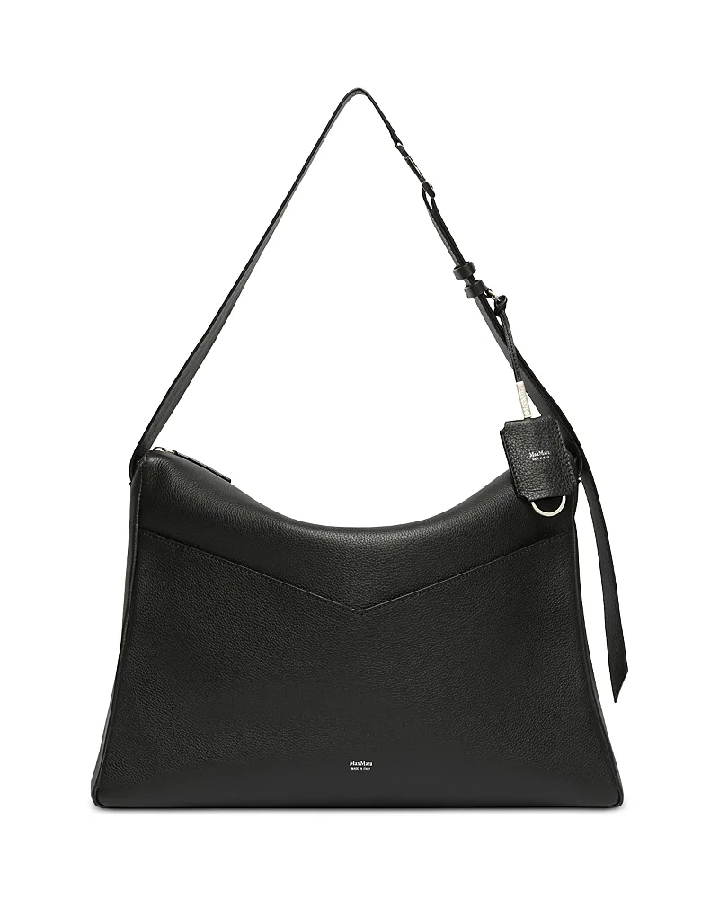 Large Leather Shoulder Bag by Max Mara
