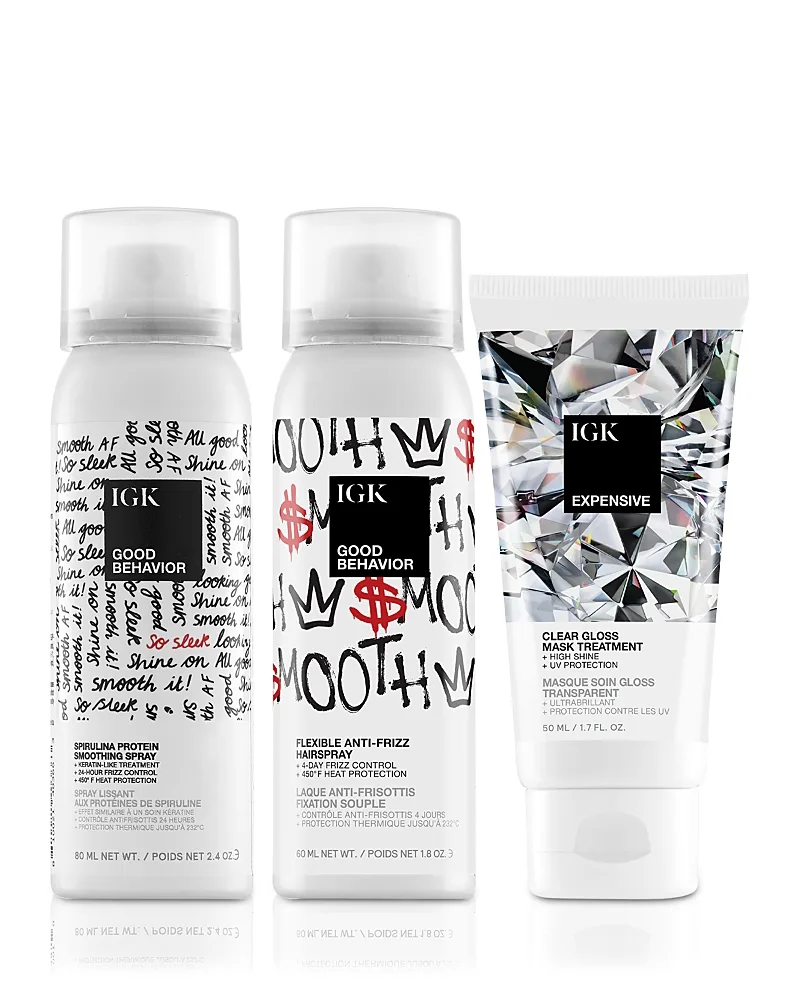 Sleek Hair, Anywhere Travel Kit Gift Set by Igk Hair