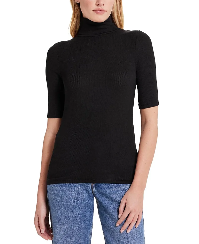 Ribbed Half-Sleeved Turtleneck by Goldie Lewinter