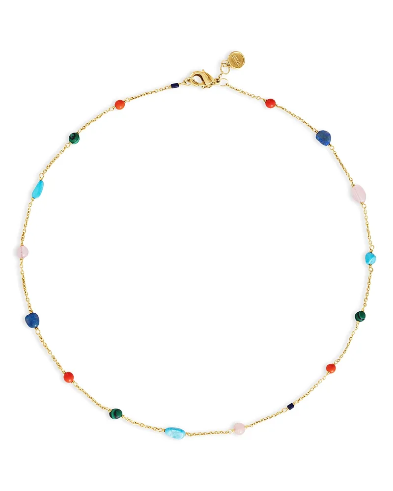 Milos Natural Stone Collar Necklace, 16-17" by Anabel Aram