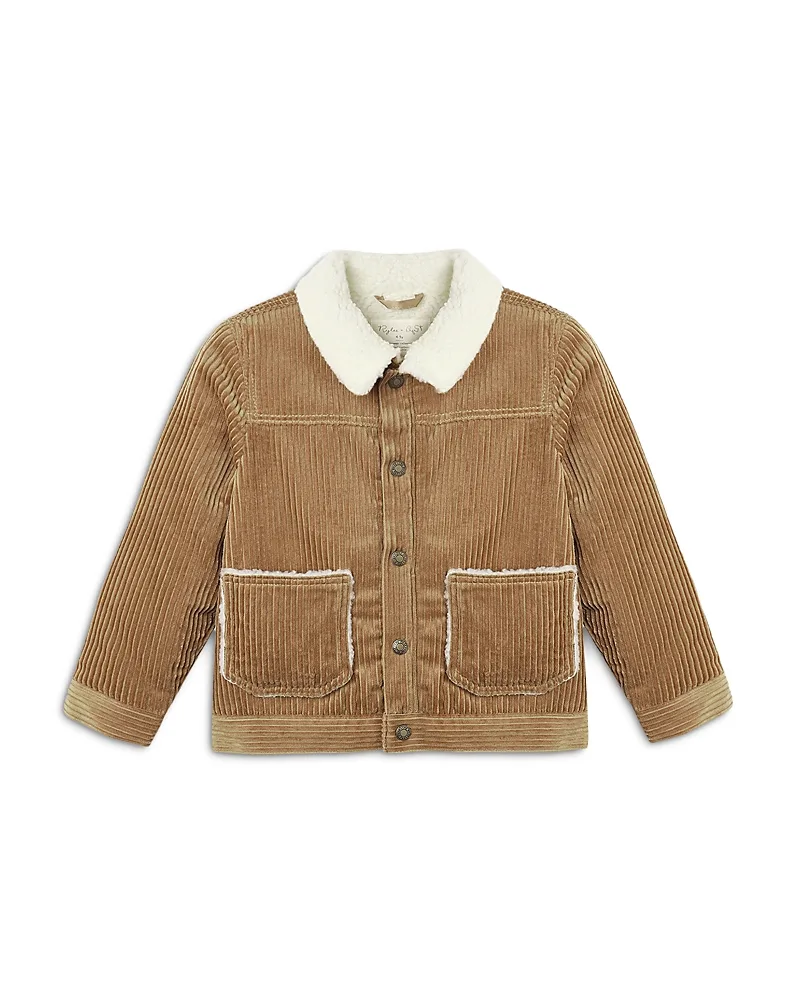 Corduroy Jacket with Faux Sherpa Collar by Rylee + Cru