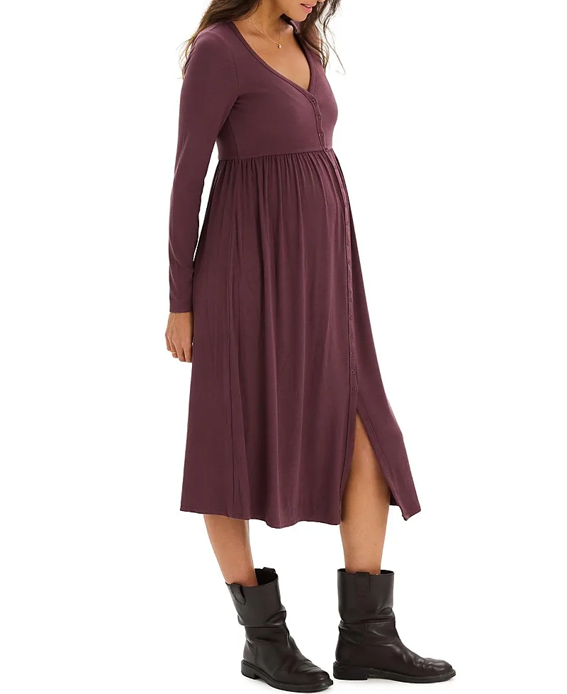 The Softest Rib Nursing Dress