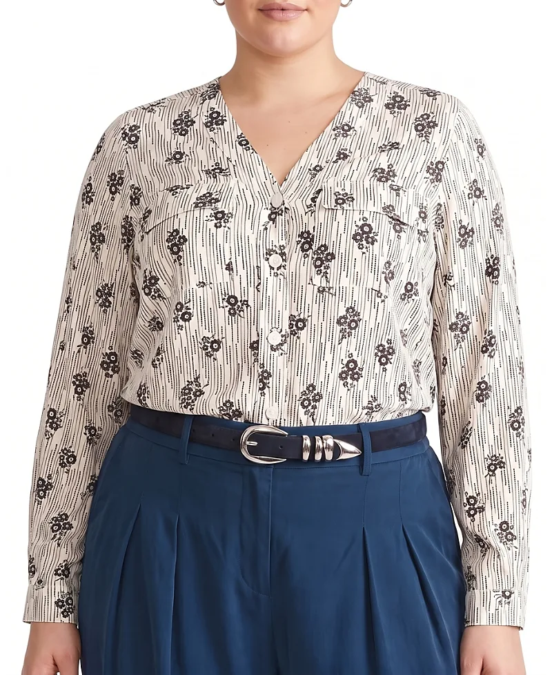 Cooling Cupro Button-Down Blouse