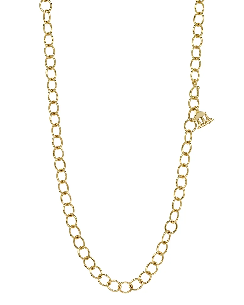 18K Yellow Gold Classic Oval Chain Necklace, 18" by Temple St. Clair