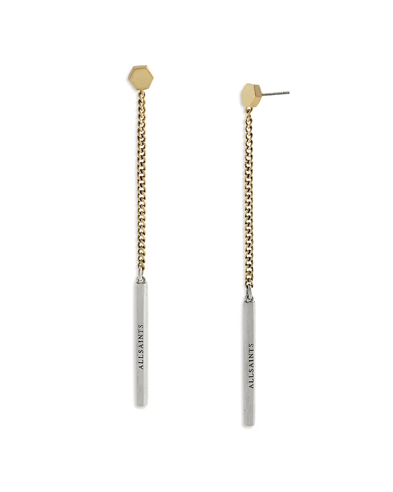 Maeve Bolt Linear Drop Earrings by AllSaints