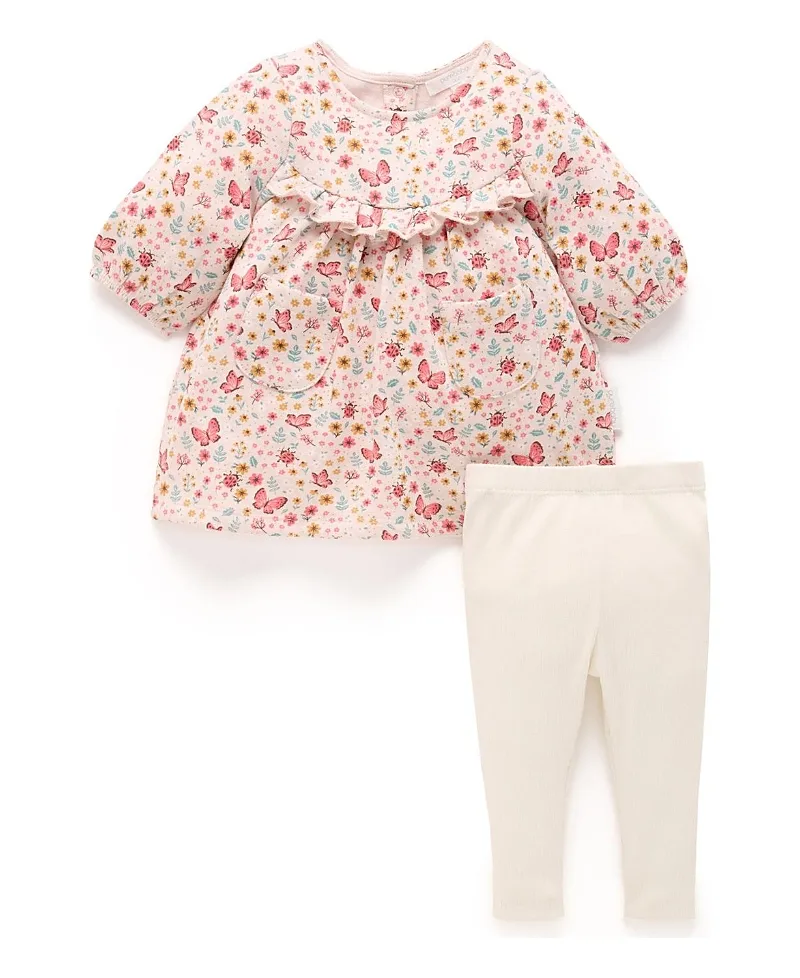 Cosy Dress with Leggings by Purebaby