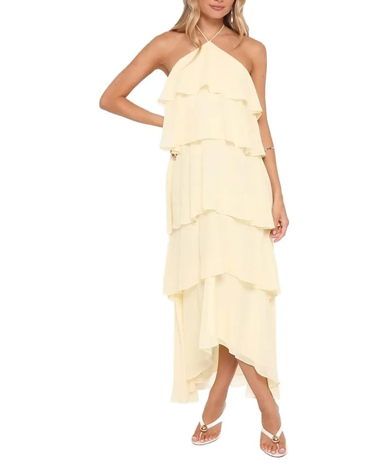 Jonia Halterneck Maxi Dress by Petal And Pup