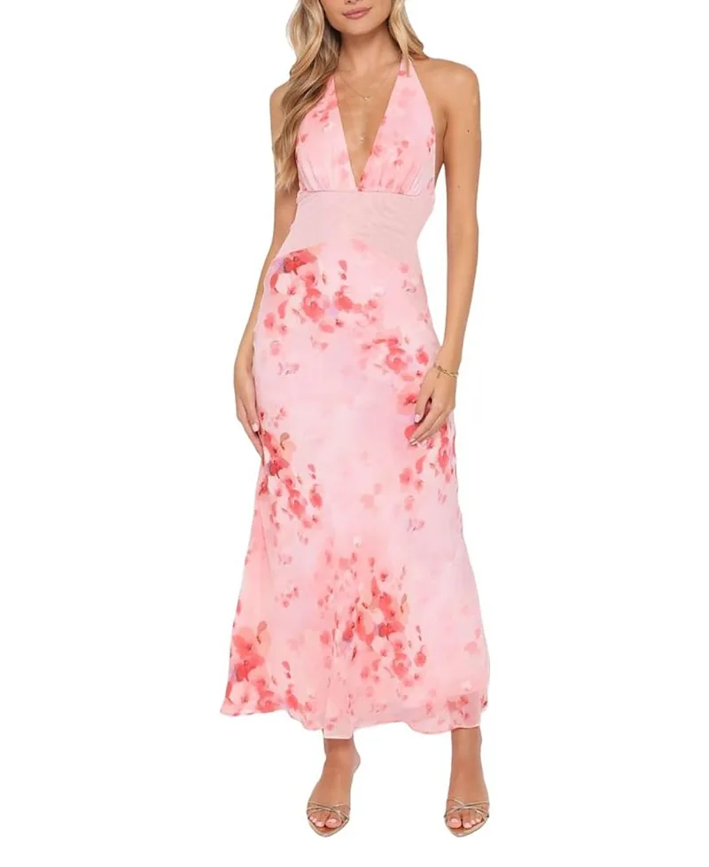 Gwyneth Halterneck Maxi Dress