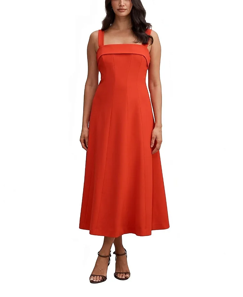 Harriet Low Back Bow Midi Dress