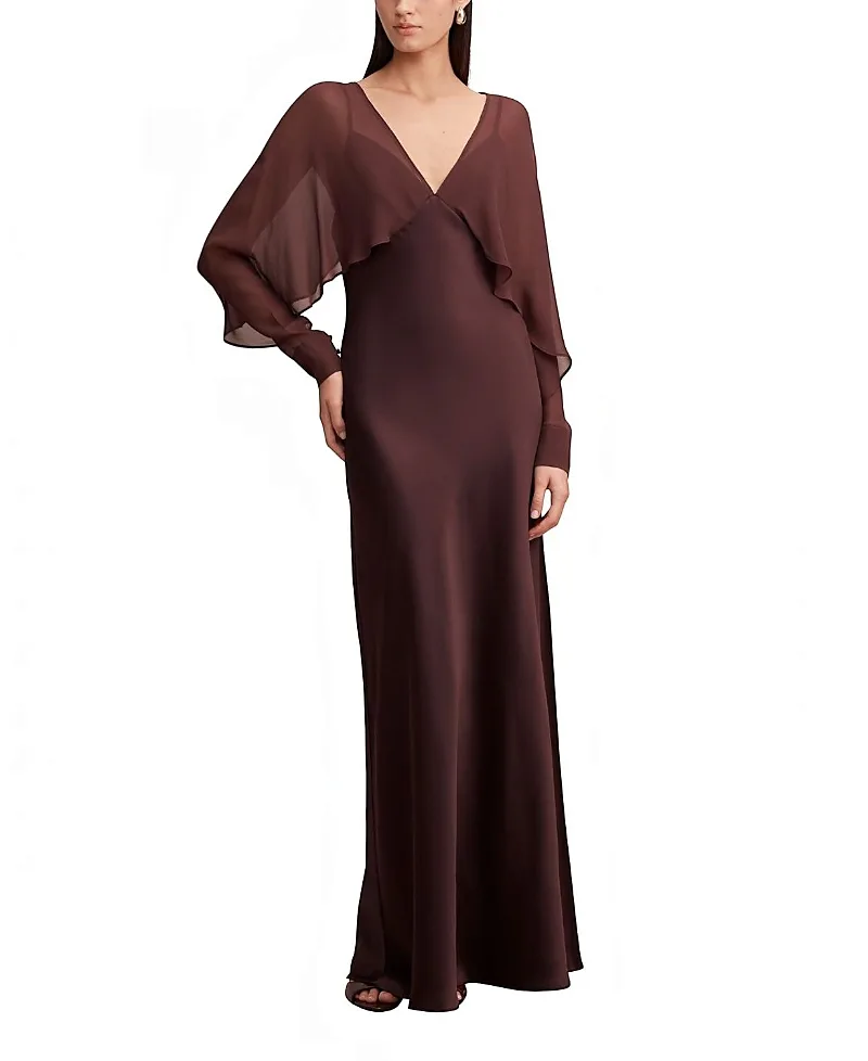 Electra Sleeve Cape Maxi Dress
