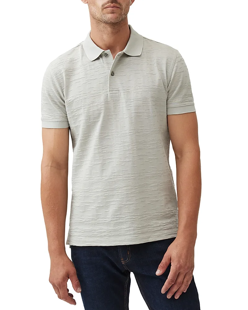 Banks Road Slim Fit Short Sleeve Polo Shirt - Stone by Rodd & Gunn