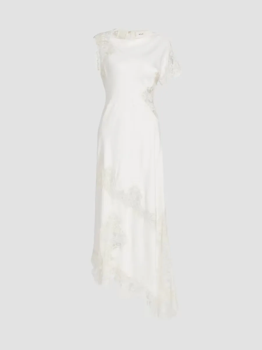 Alessia Asymmetric Lace-Trimmed Dress by A.L.C.