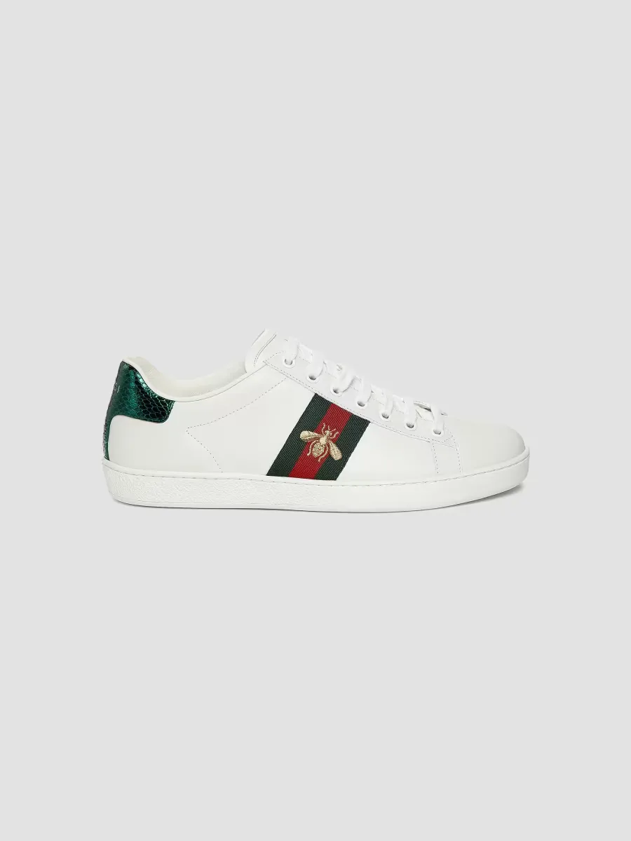 New Ace Bee Embroidered Sneakers by Gucci
