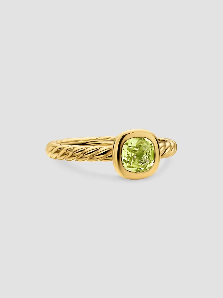 DY Mercer Color Cable Ring in 18K Yellow Gold