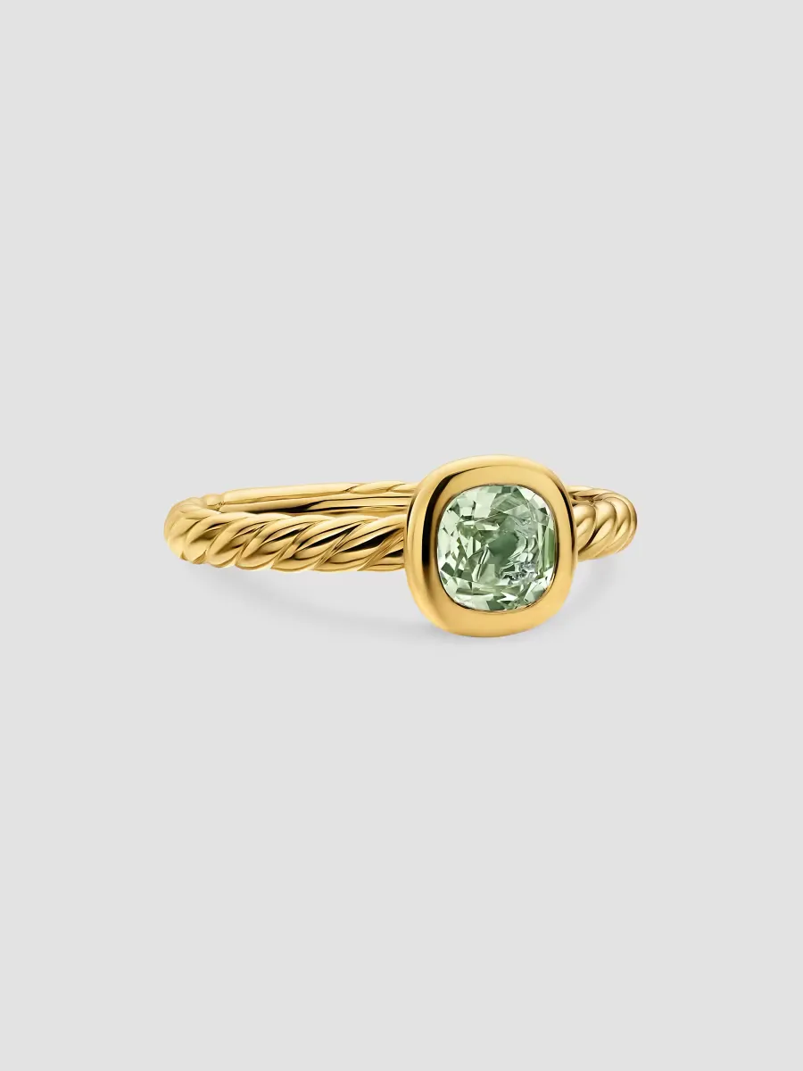 DY Mercer Color Cable Ring in 18K Yellow Gold by David Yurman