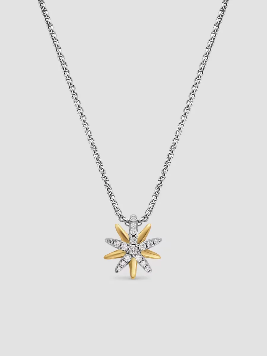 Starburst Station Necklace in Sterling Silver by David Yurman