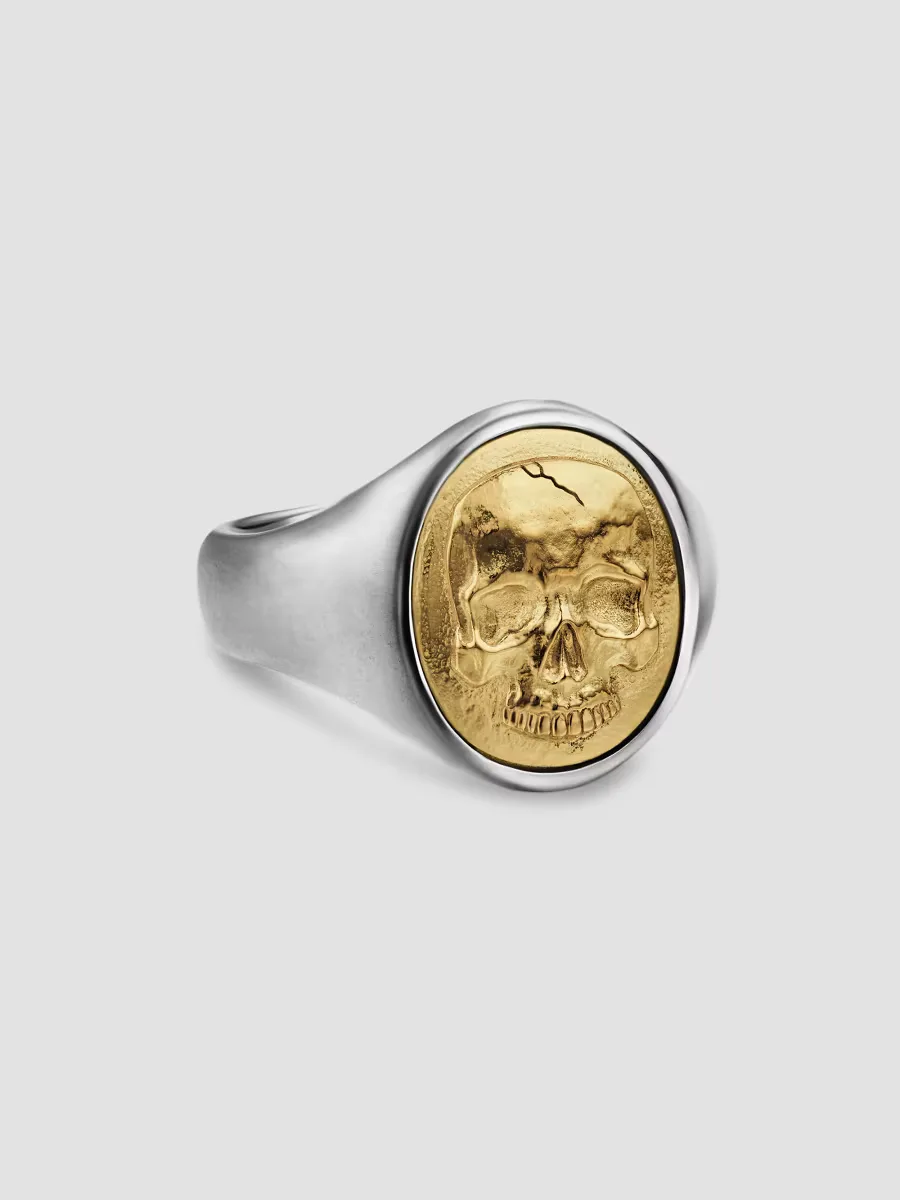 Memento Mori Skull Ring in Sterling Silver by David Yurman