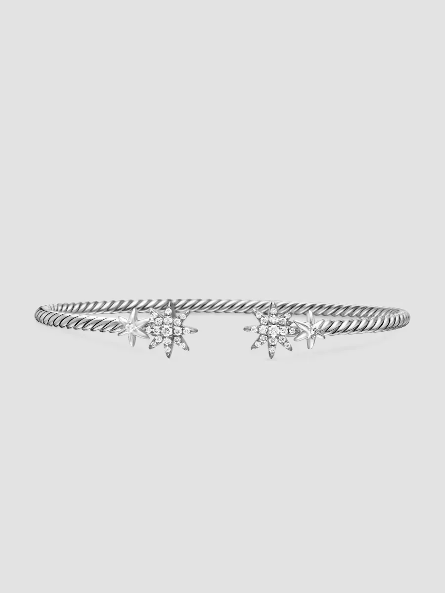 Petite Starburst Cable Flex Bracelet in Sterling Silver by David Yurman
