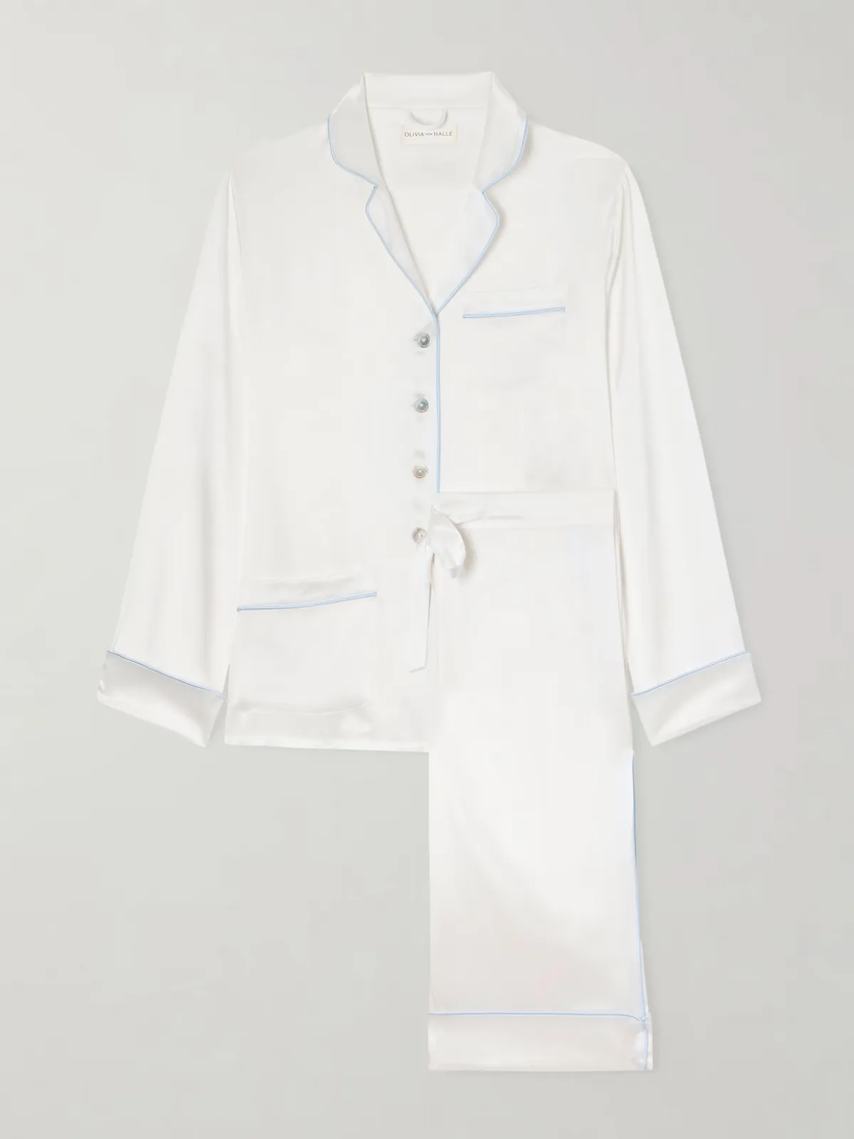 - Coco Silk-satin Pajama Set -