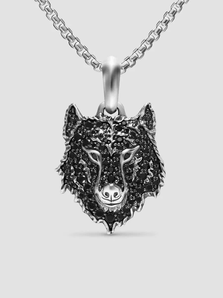 Petrvs Wolf Amulet in Sterling Silver by David Yurman
