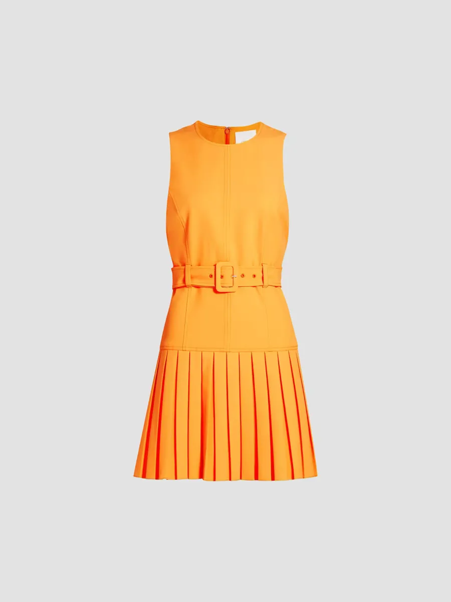 Charolette Crpe Belted Minidress