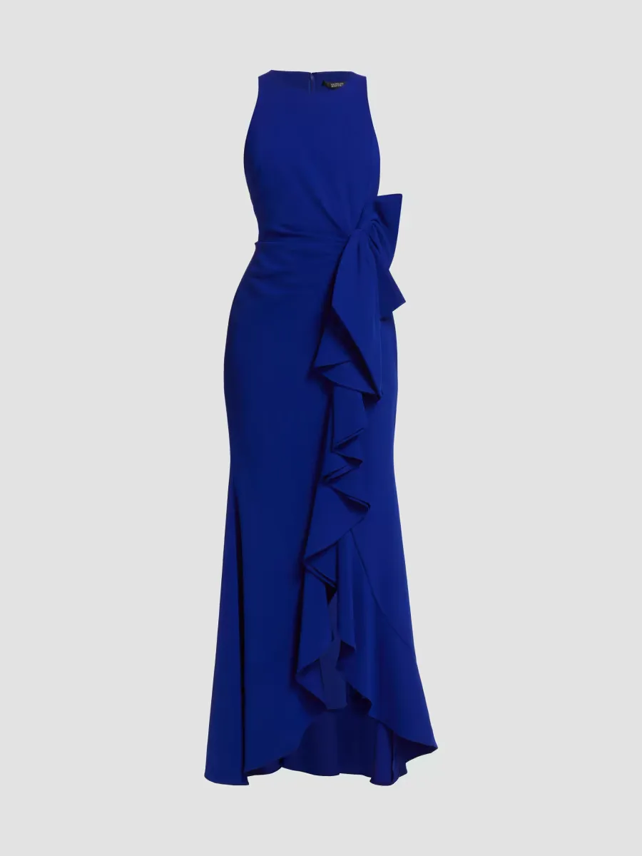 Odessa Ruffle Floor-Length Gown by Badgley Mischka