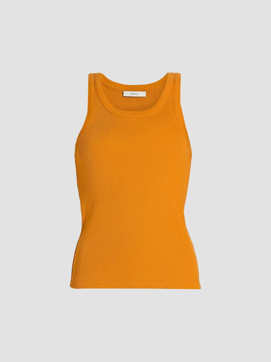 Scoopneck Cotton-Blend Tank