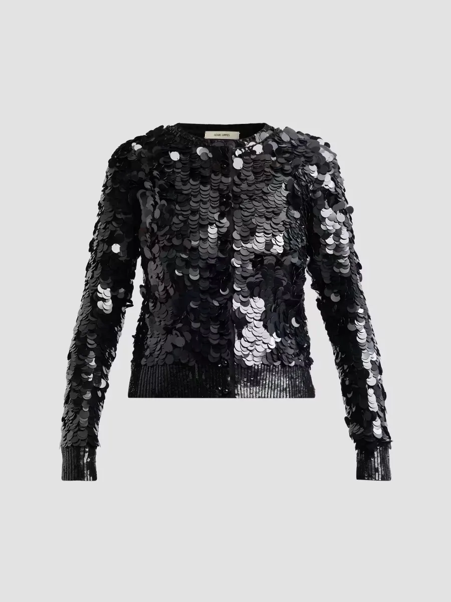 Worth Sequined Cashmere Cardigan by Adam Lippes