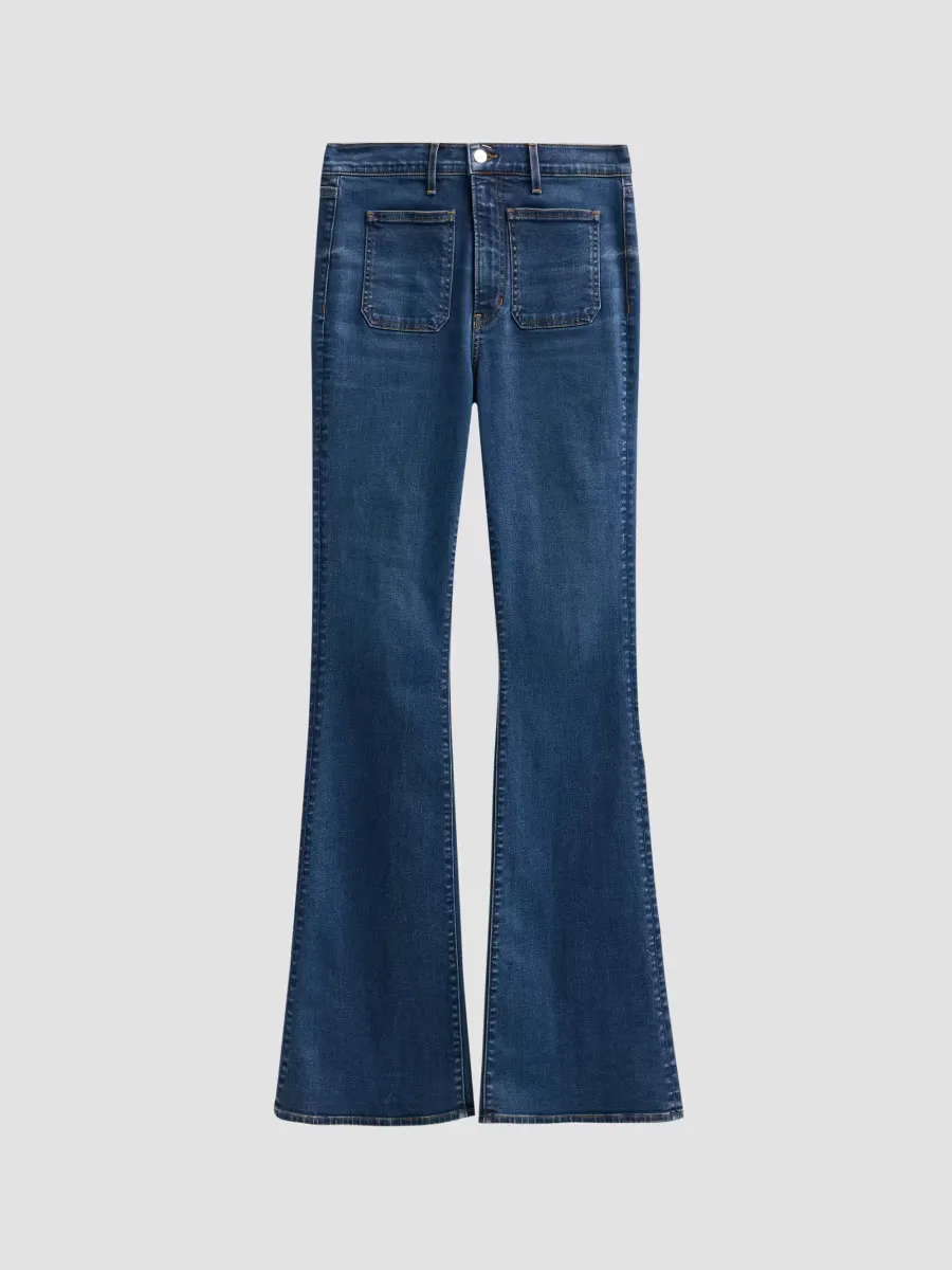 Beverly Patch-Pockets Jeans by Veronica Beard
