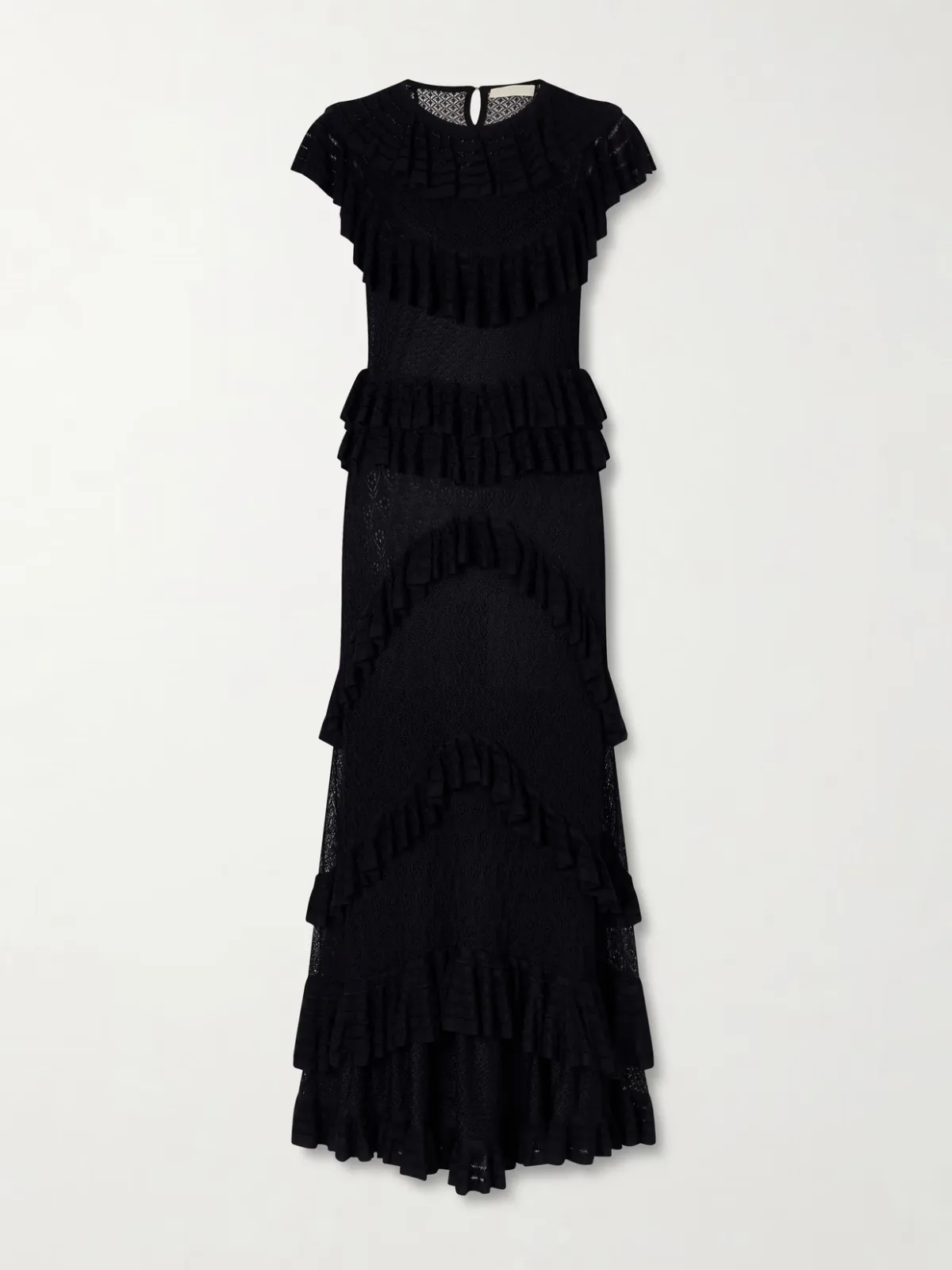 - Magnolia Ruffled Crocheted Midi Dress -