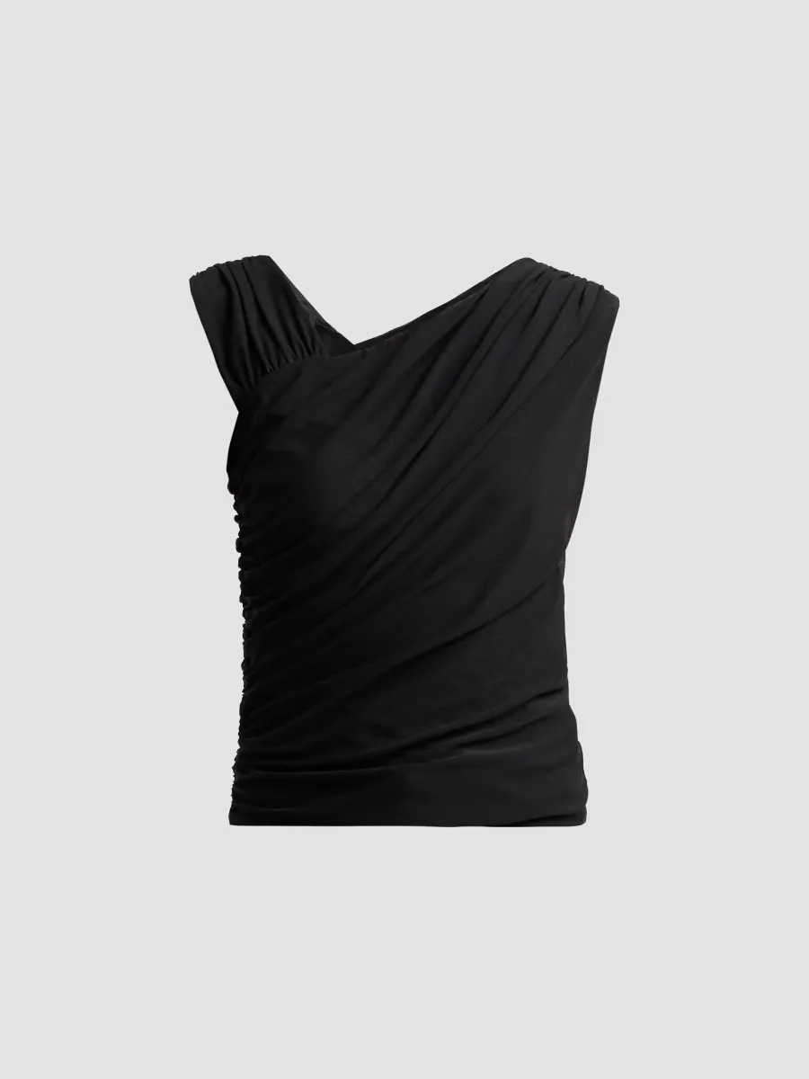Thalita Asymmetric Draped Top by Veronica Beard