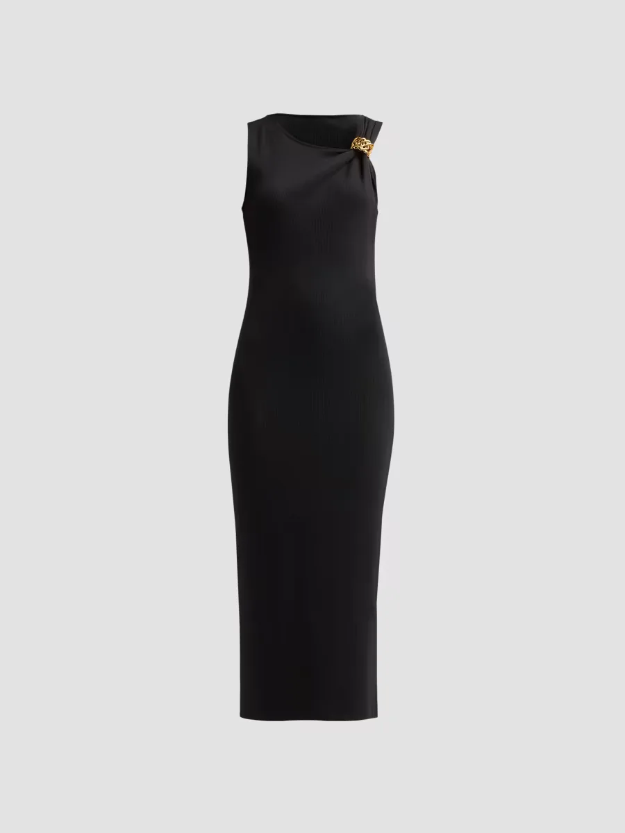 Jesmira Cuff-Trim Midi Dress by Veronica Beard