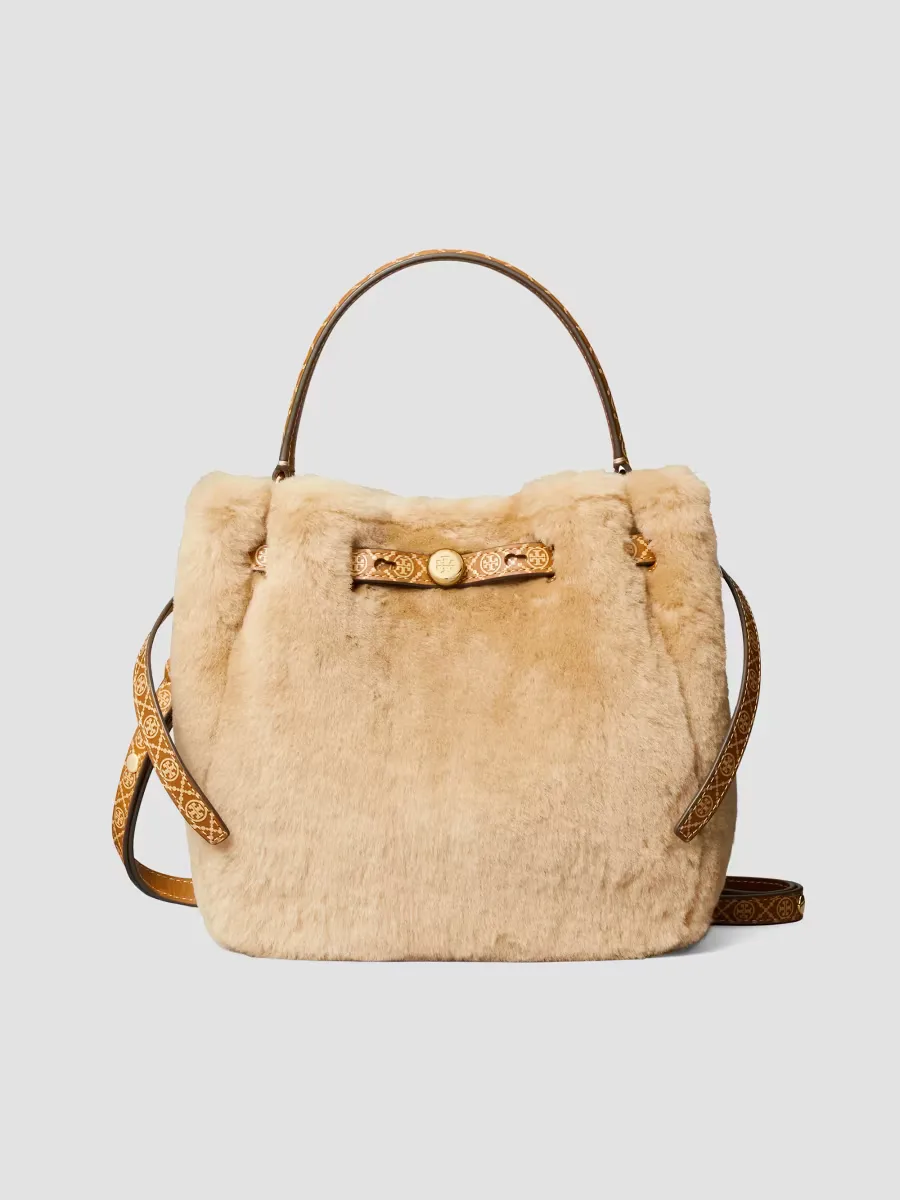 Romy Shearling Bucket Bag by Tory Burch