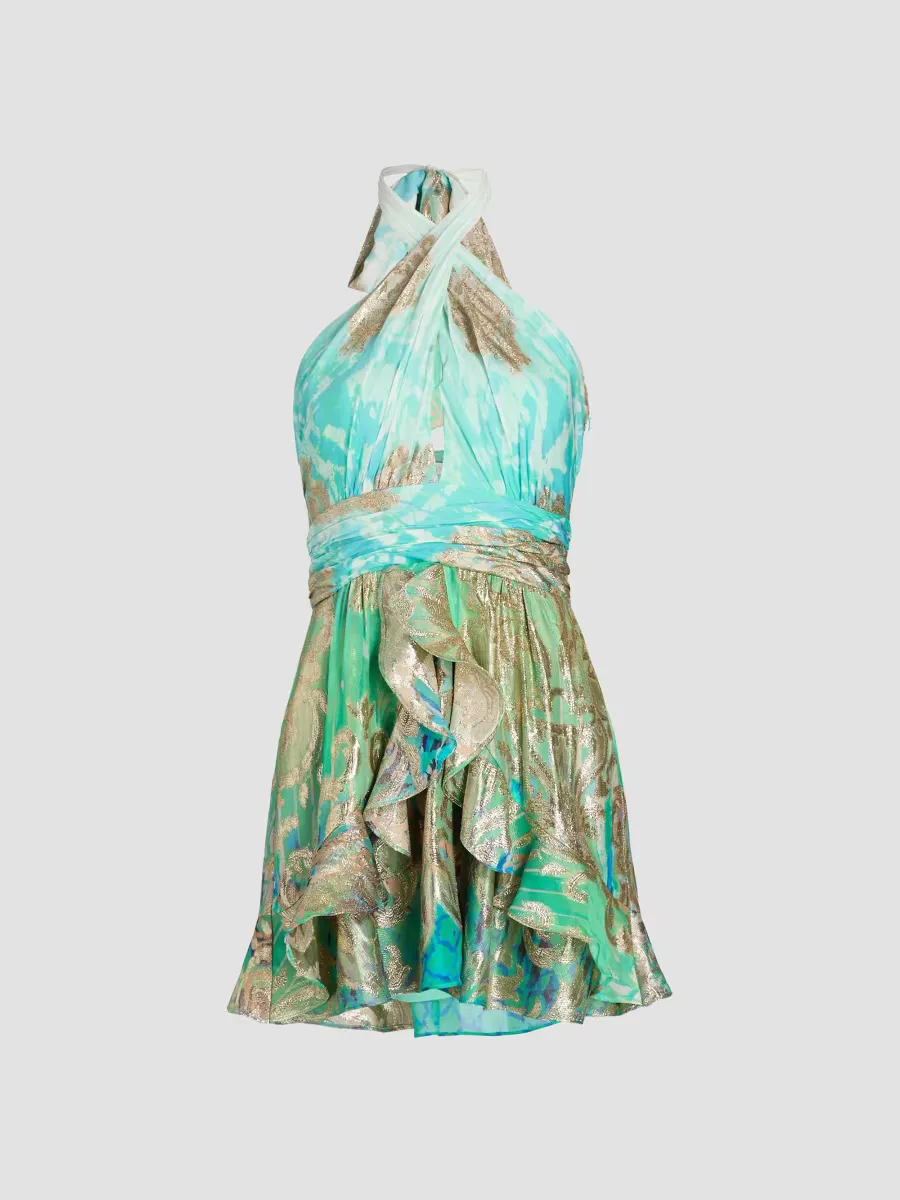Reuben Metallic Ombré Jacquard Minidress by Ramy Brook
