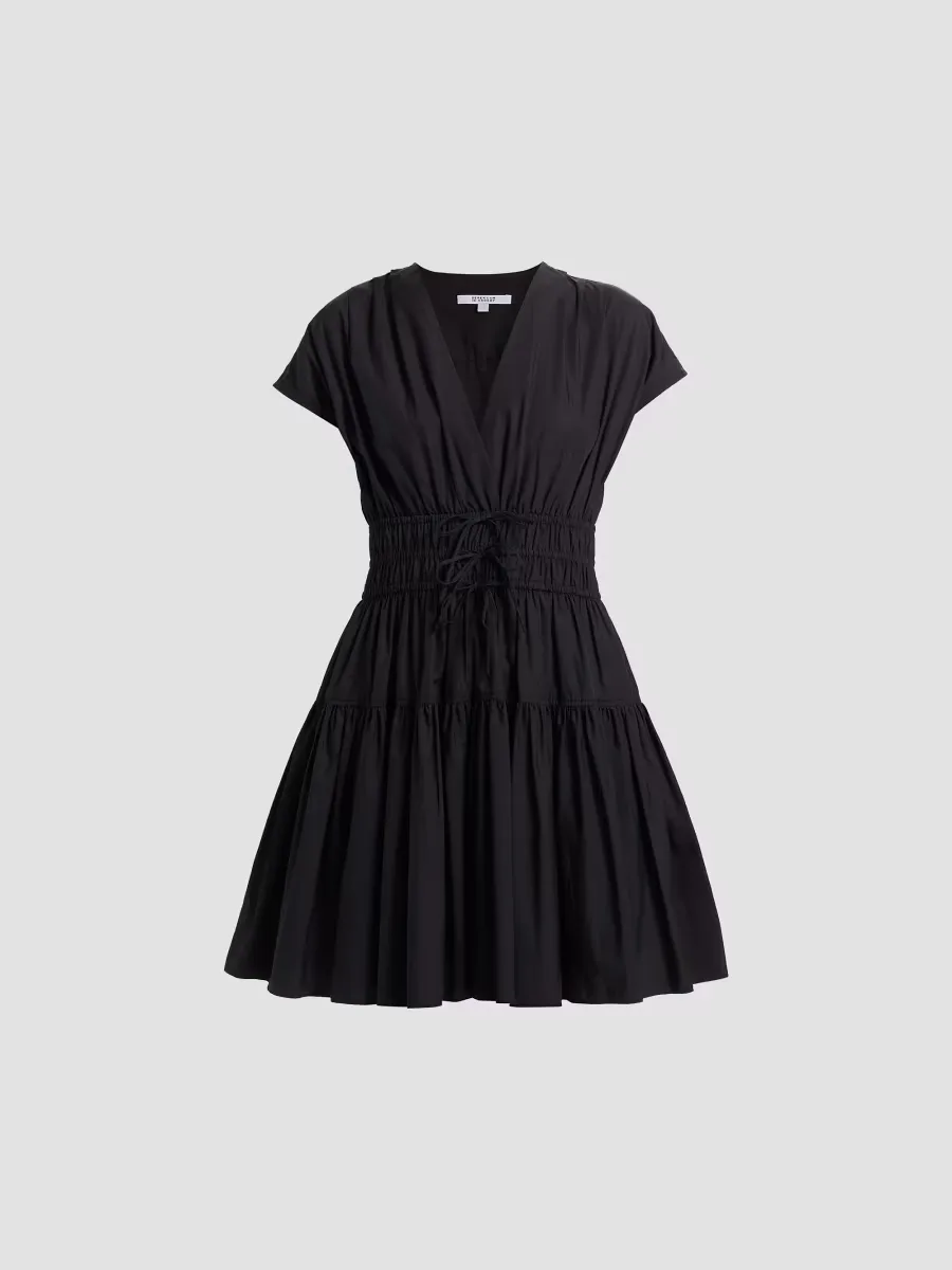 Tora Cotton Shirred Minidress by Derek Lam