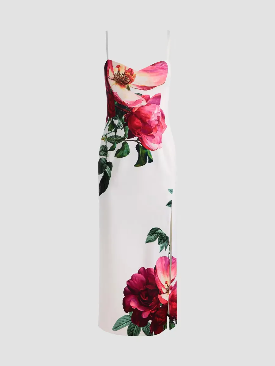 Nina Sweetheart Midi-Dress by Alice + Olivia