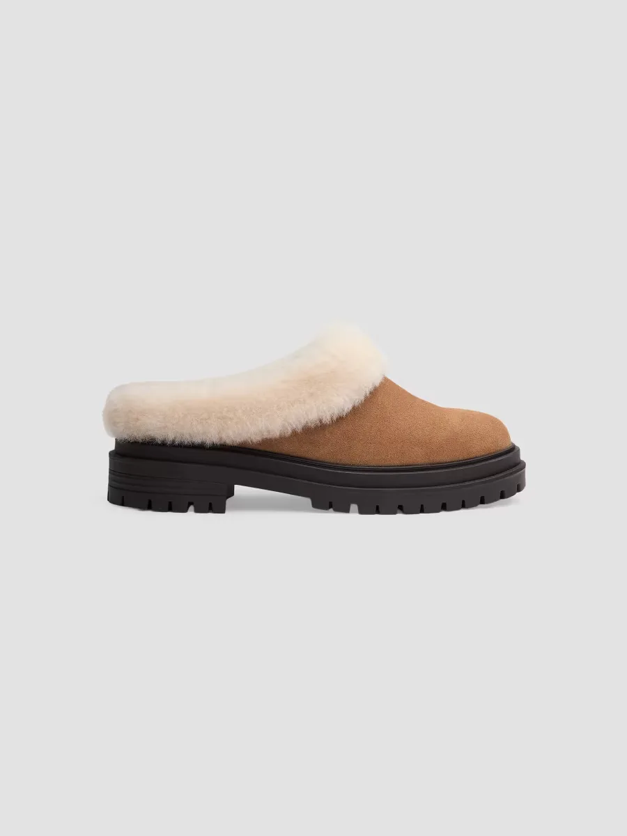 Bedford 45MM Suede & Shearling Clogs by rag & bone