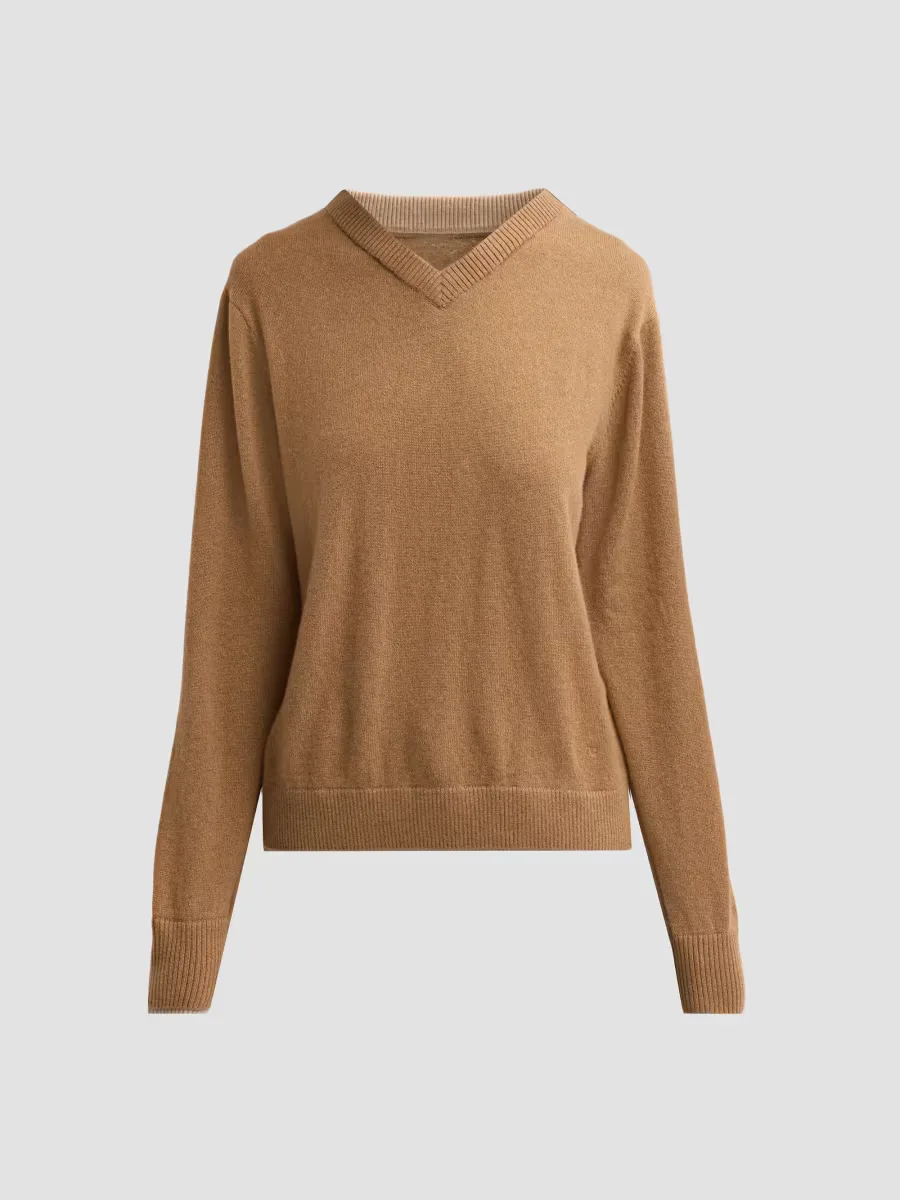 Nyla Cashmere V-Neck Sweater by rag & bone