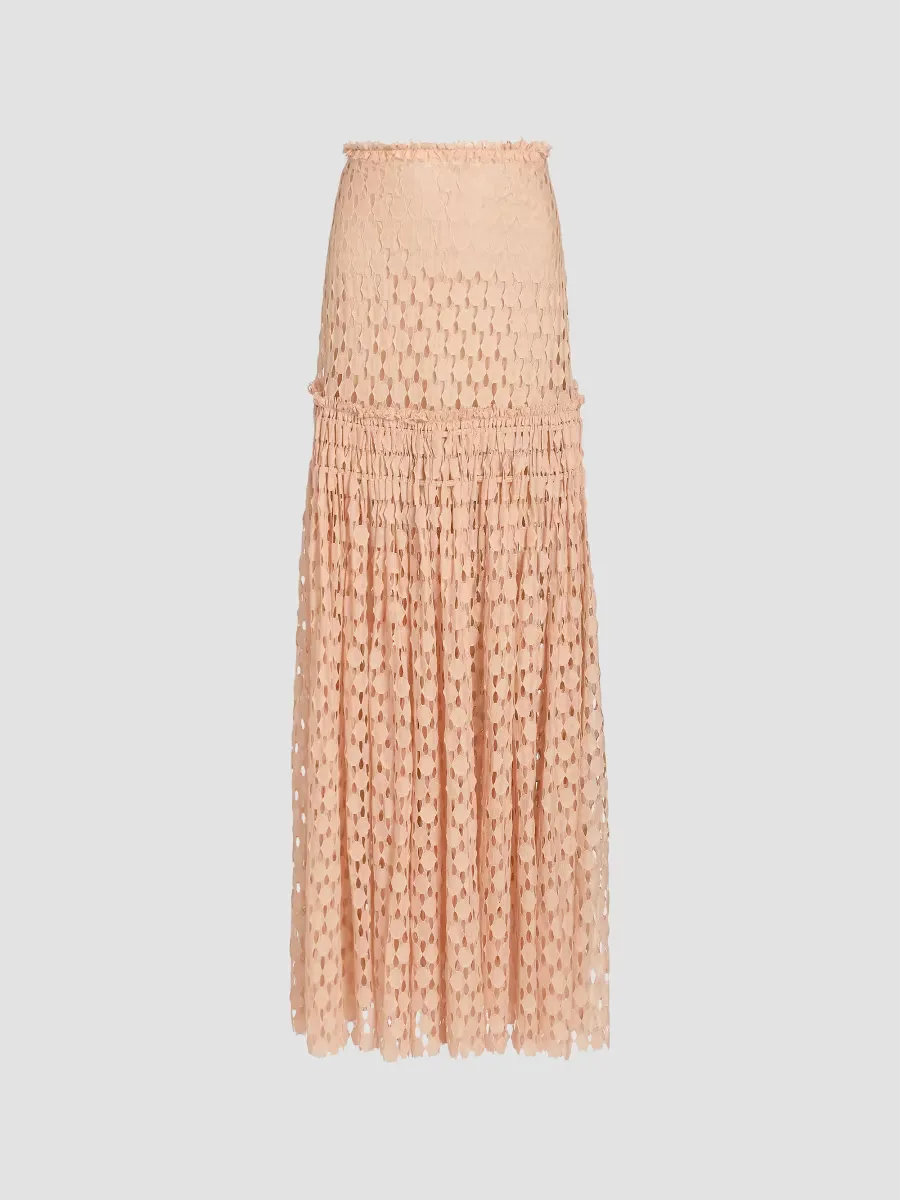 Aris Eyelet Maxi Skirt