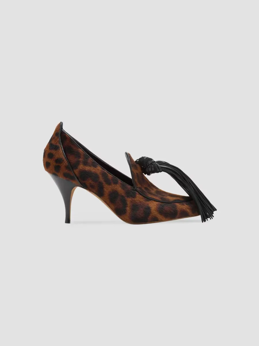 Agata Tasseled Calf Hair Pumps by Ulla Johnson