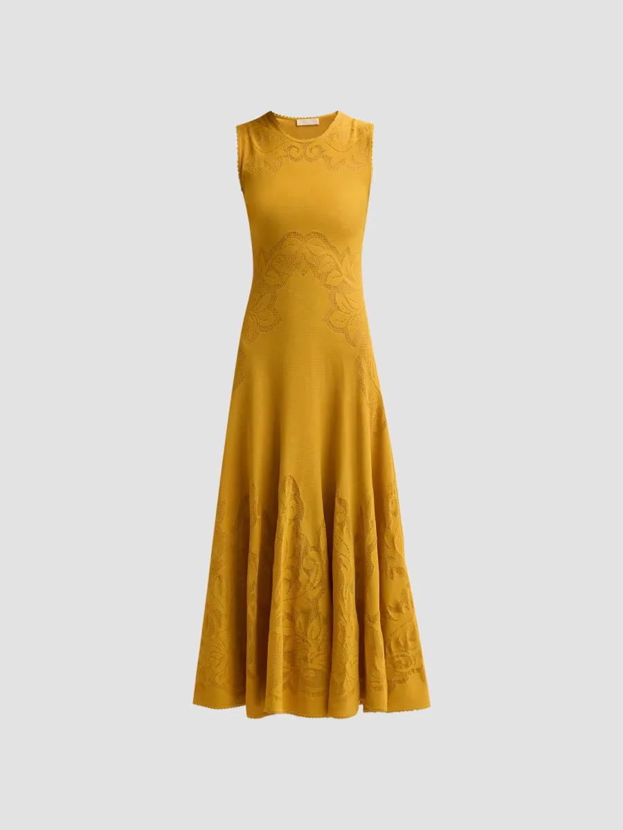 Corinthia Knit A-Line Midi Dress by Ulla Johnson