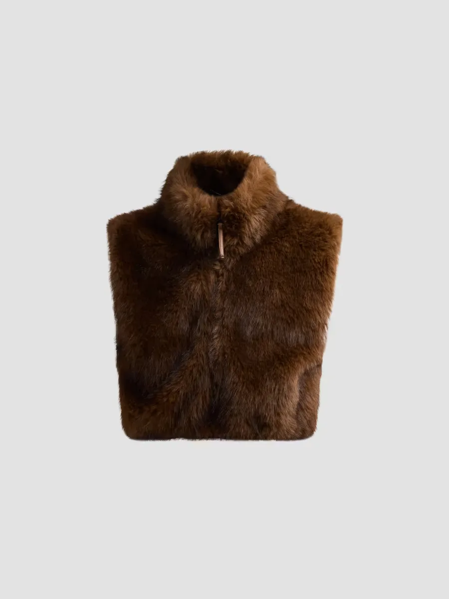 Elinor Faux Fur Vest by Milly