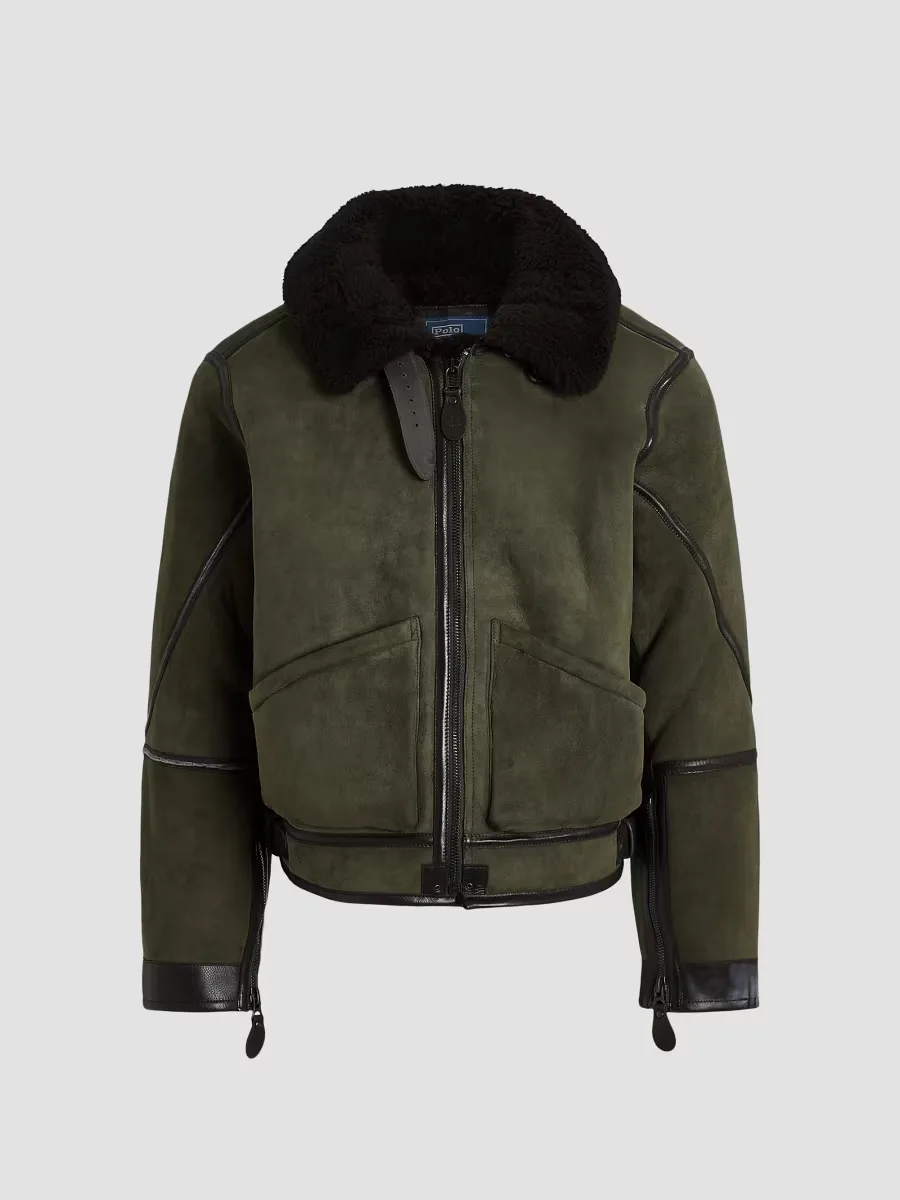 Shearling Flight Jacket by Polo Ralph Lauren