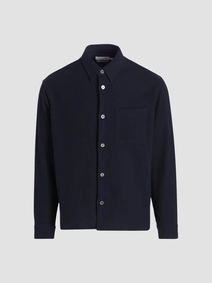 Open Weave Cotton-Blend Shirt by FRAME