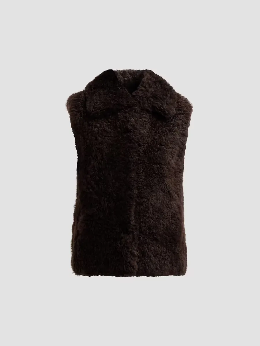 Shearling Zip Gilet