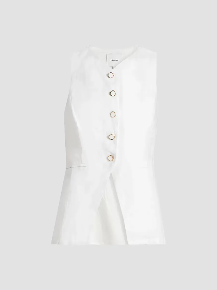 Aspen Linen Top by Reformation